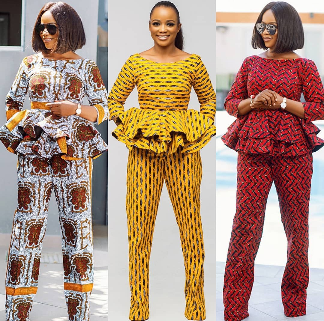 ankara trouser and top for ladies